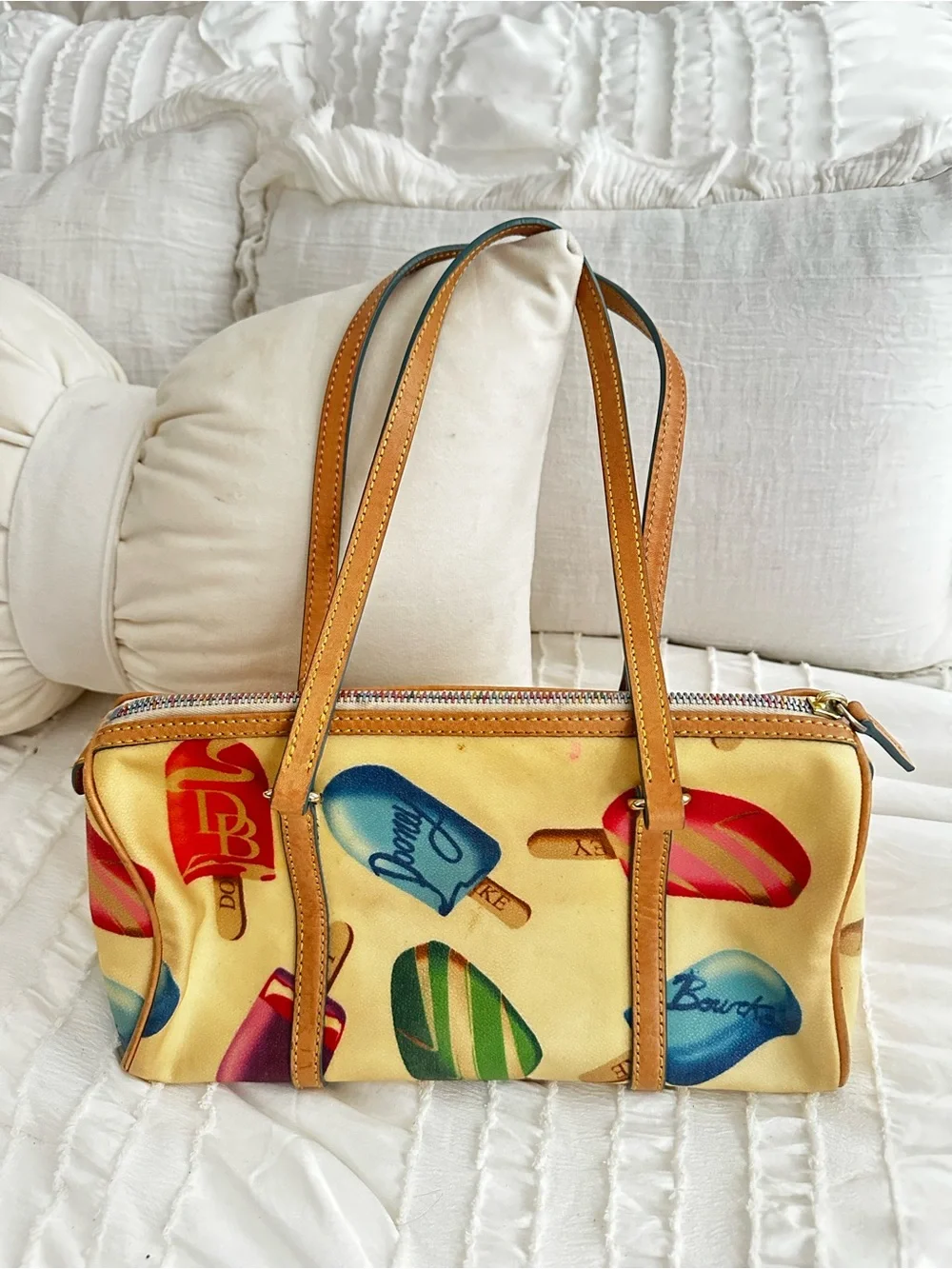 Vintage Y2K Dooney & Bourke Candy Pop Popsicle Barrel Bag